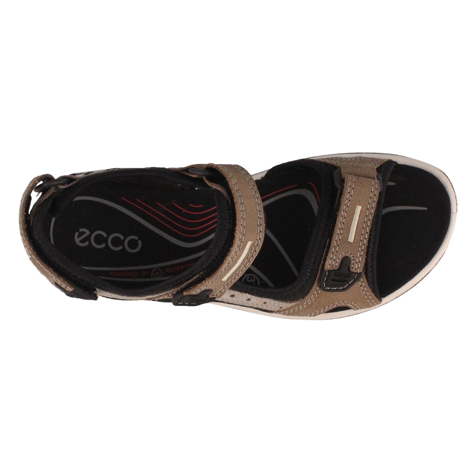 Peltz Shoes  Women's Ecco Yucatan Sandal BIRCH YELLOW 069563-02175